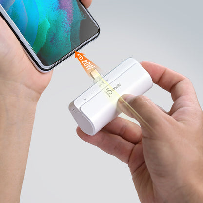 J5create USB-C Pocket Power Bank with Charging Station - JPB5220S1A