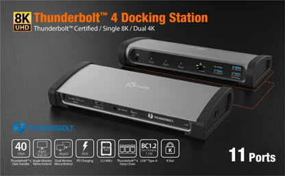 J5create 8K Thunderbolt 4 Docking Station - JTD562