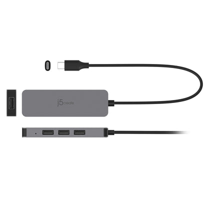 J5create Laptop Stand with USB 4-Port Hub - JTS223