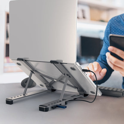 J5create Laptop Stand with USB 4-Port Hub - JTS223