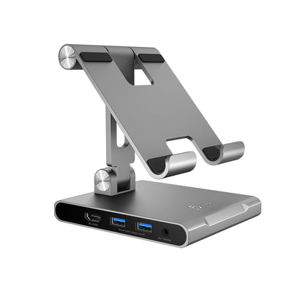 J5create Multi-Angle Stand with Docking Station for iPad Pro - JTS224