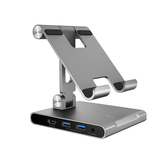J5create Multi-Angle Stand with Docking Station for iPad Pro - JTS224
