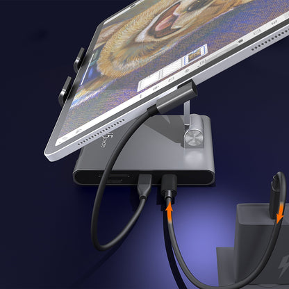 J5create Multi-Angle Stand with Docking Station for iPad Pro - JTS224