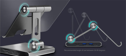 J5create Multi-Angle Stand with Docking Station for iPad Pro - JTS224