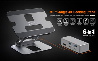 J5create Multi-Angle 4K Docking Stand - JTS327