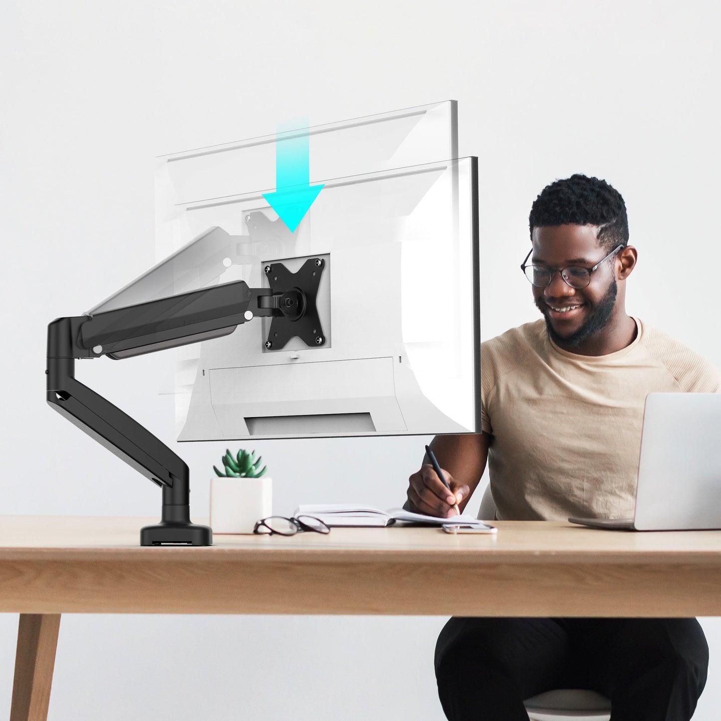 J5create Ergonomic monitor mount - JTSA101