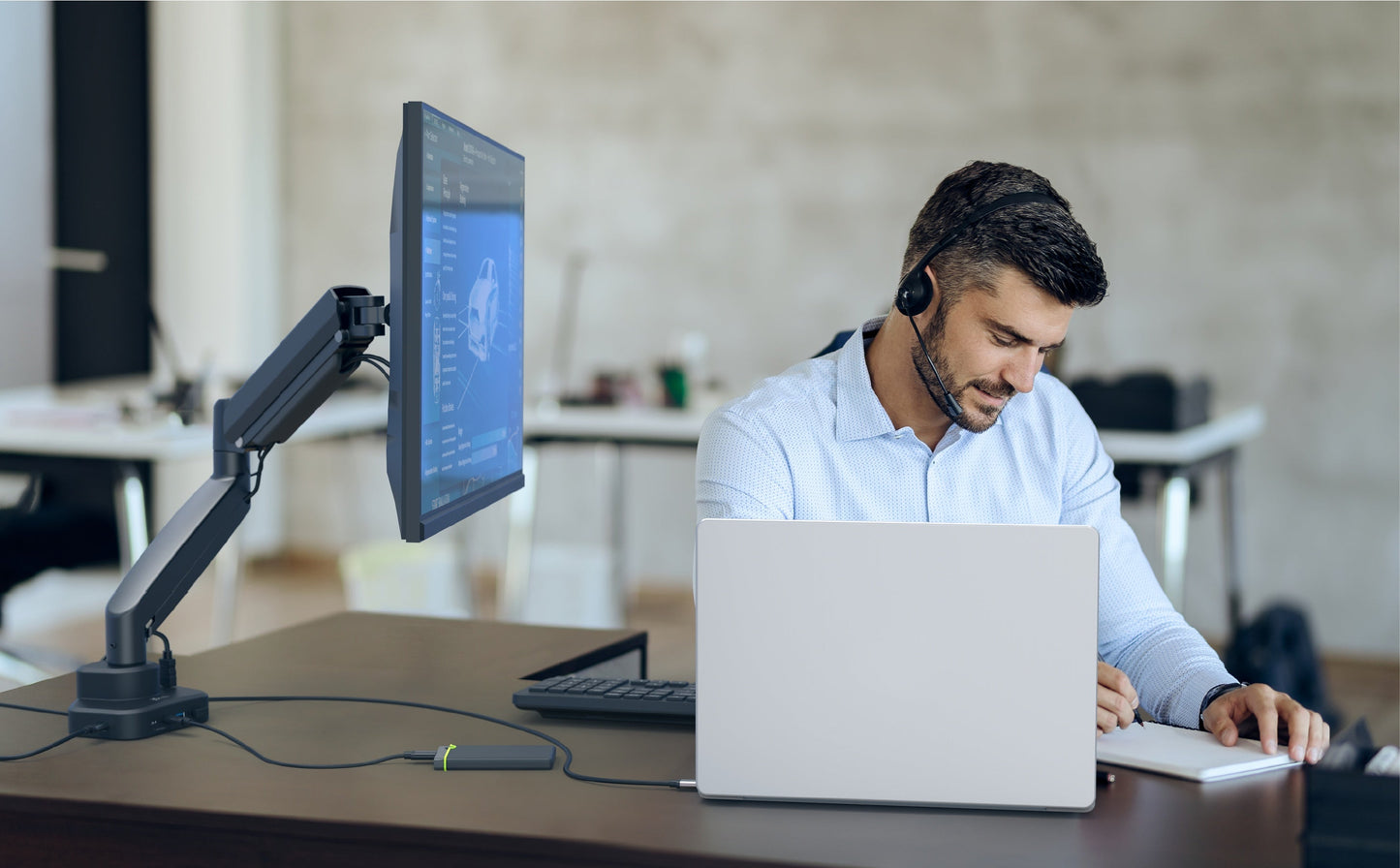 J5create Ergonomic Monitor Mount with Dock - JTSA301