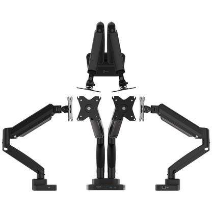 J5create Ergonomic Dual-Monitor Mount with Docking Station - JTSA302
