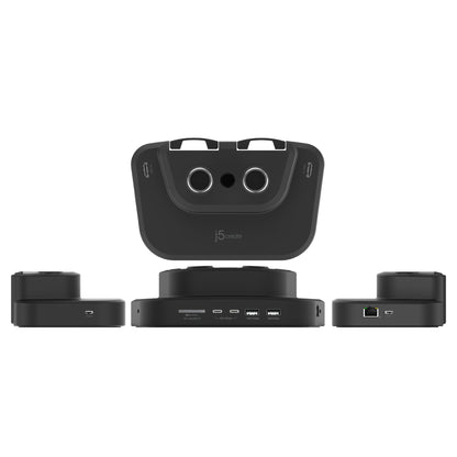J5create Ergonomic Dual-Monitor Mount with Docking Station - JTSA302