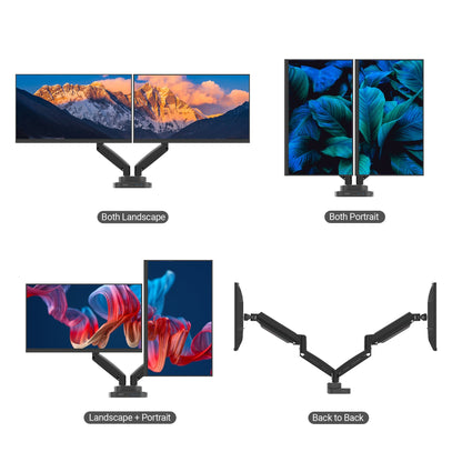 J5create Ergonomic Dual-Monitor Mount with Docking Station - JTSA302
