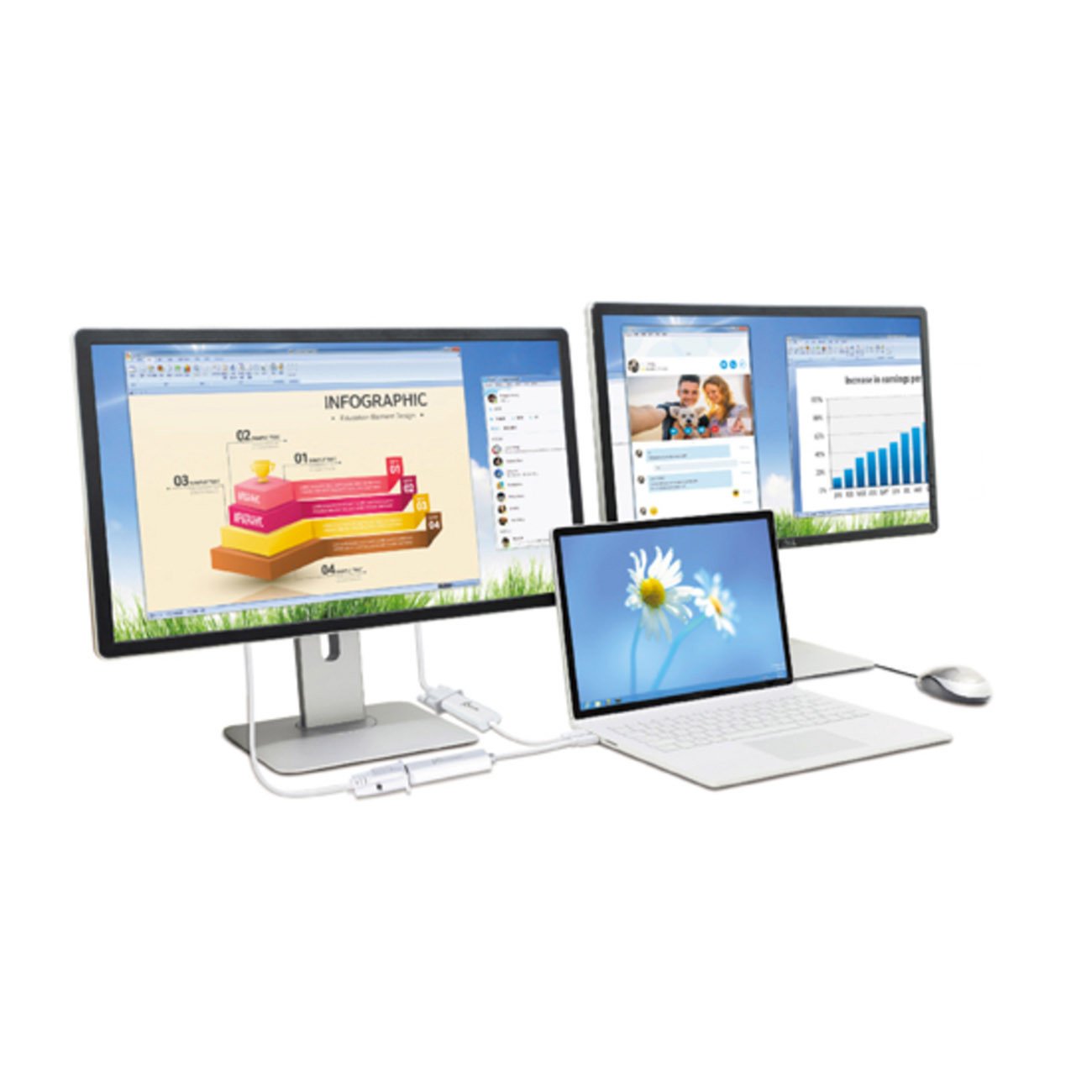 J5create USB 3.0 VGA Multi-Monitor Adapter - JUA214
