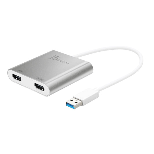 J5create USB 3.0 to Dual HDMI Multi-Monitor Adapter - JUA365