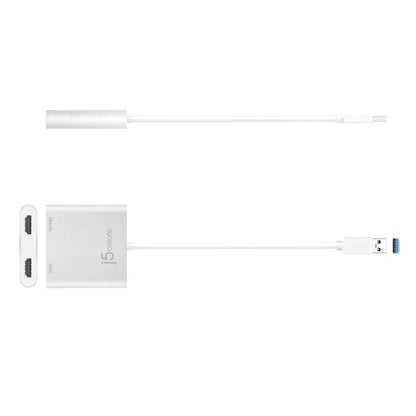 J5create USB 3.0 to Dual HDMI Multi-Monitor Adapter - JUA365