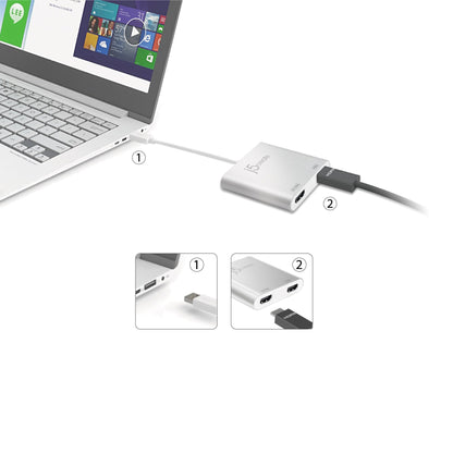 J5create USB 3.0 to Dual HDMI Multi-Monitor Adapter - JUA365
