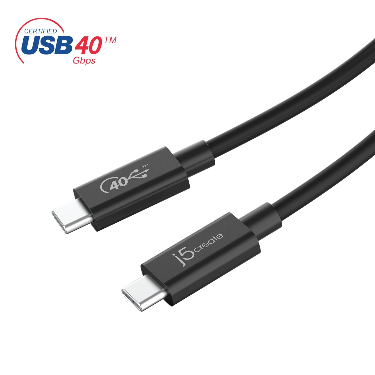 J5create Full-Featured USB-C Cable (USB4 Gen 3) - JUC28L08