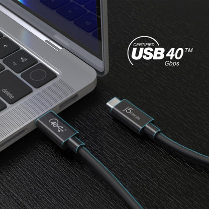 J5create Full-Featured USB-C Cable (USB4 Gen 3) - JUC28L08