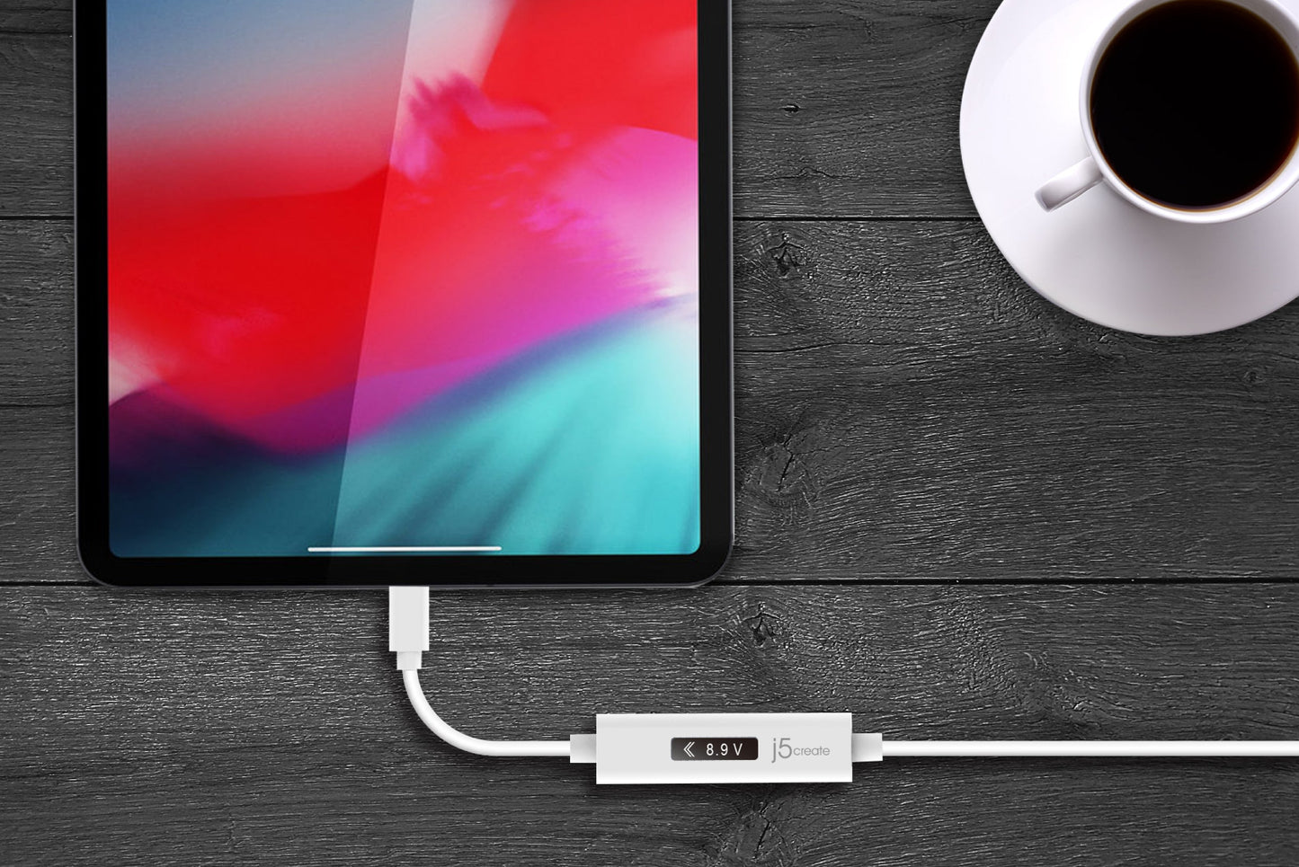 J5create USB-C Dynamic Power Meter Charging Cable - JUCP13