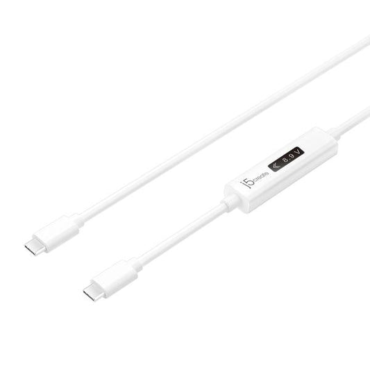 J5create USB-C Dynamic Power Meter Charging Cable - JUCP14