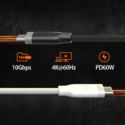 J5create USB-C 3-in-1 Charge and Data Cable - JUCX19L12B