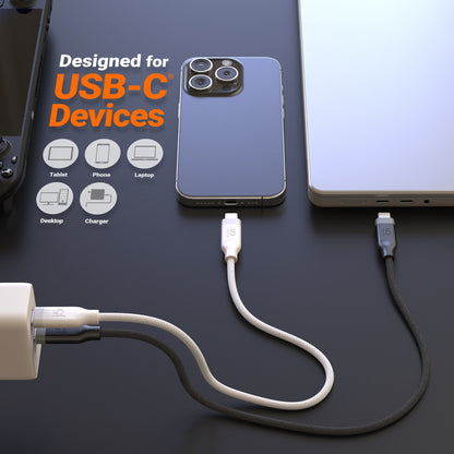 J5create USB-C 3-in-1 Charge and Data Cable - JUCX19L12B