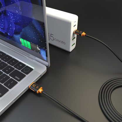 J5create USB-C 100W Sync & Charge Cable - JUCX25L18