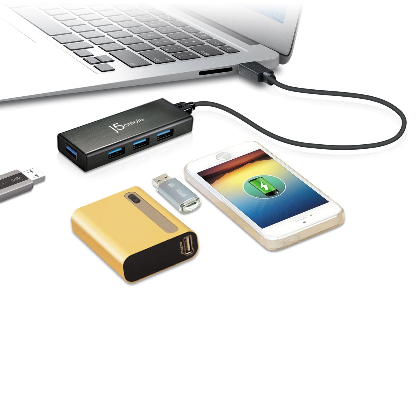 J5create USB 3.0 4-Port Hub - JUH340