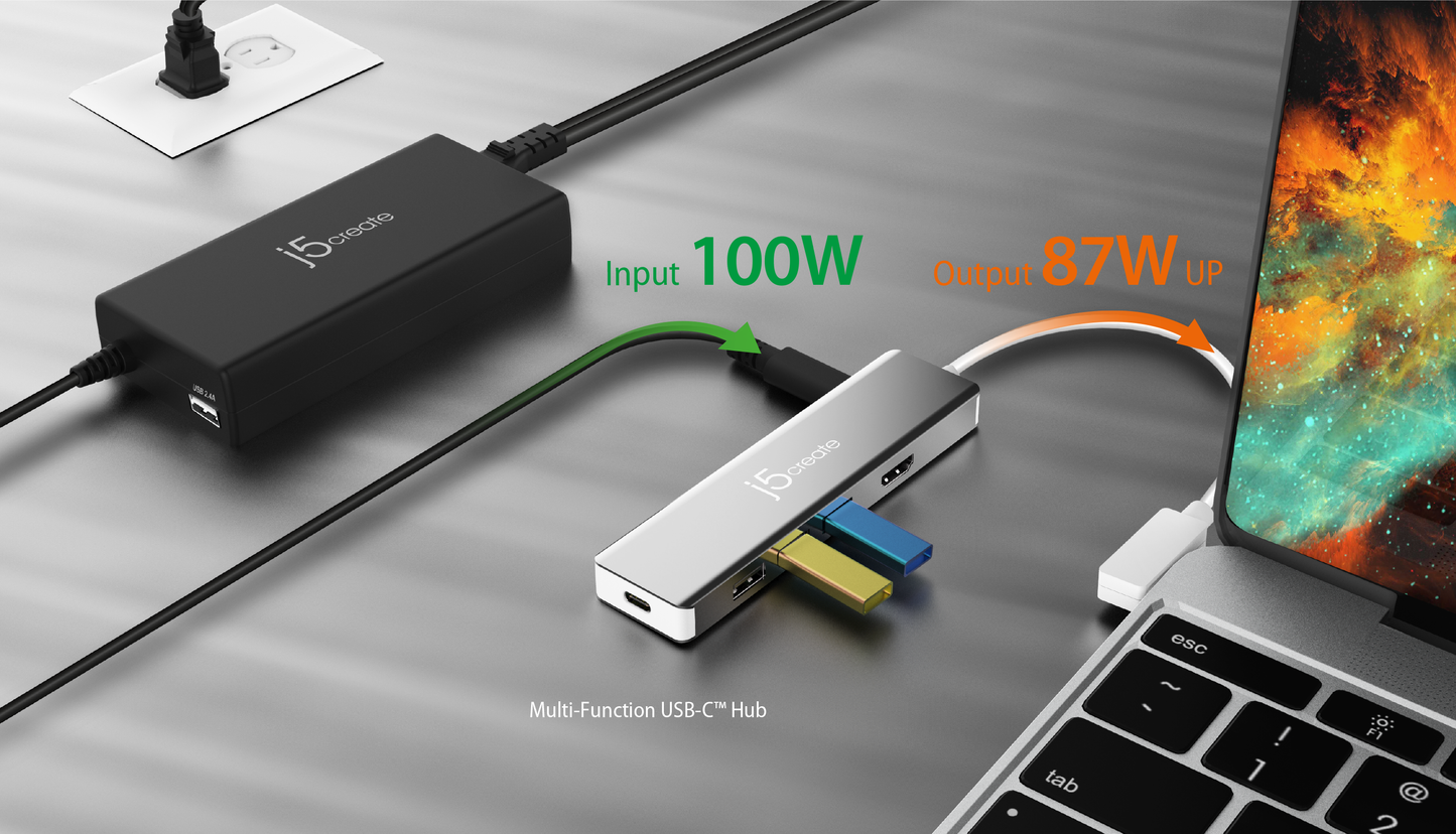J5create 100W PD USB-C Super Charger - JUP2290