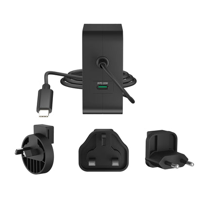 J5create 102W GaN PD USB-C 2-Port Charger with Changeable Plugs - JUP25102V