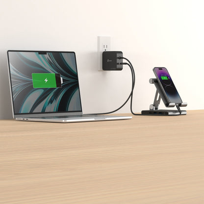 J5create 102W GaN PD USB-C 2-Port Charger with Changeable Plugs - JUP25102V