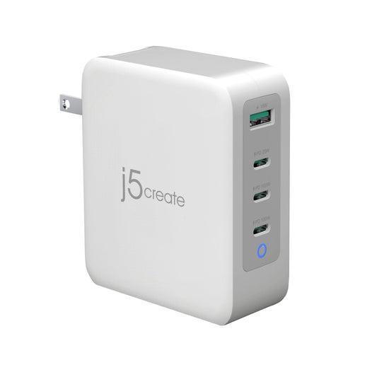 J5create 130W GaN USB-C 4-Port Charger - JUP43130
