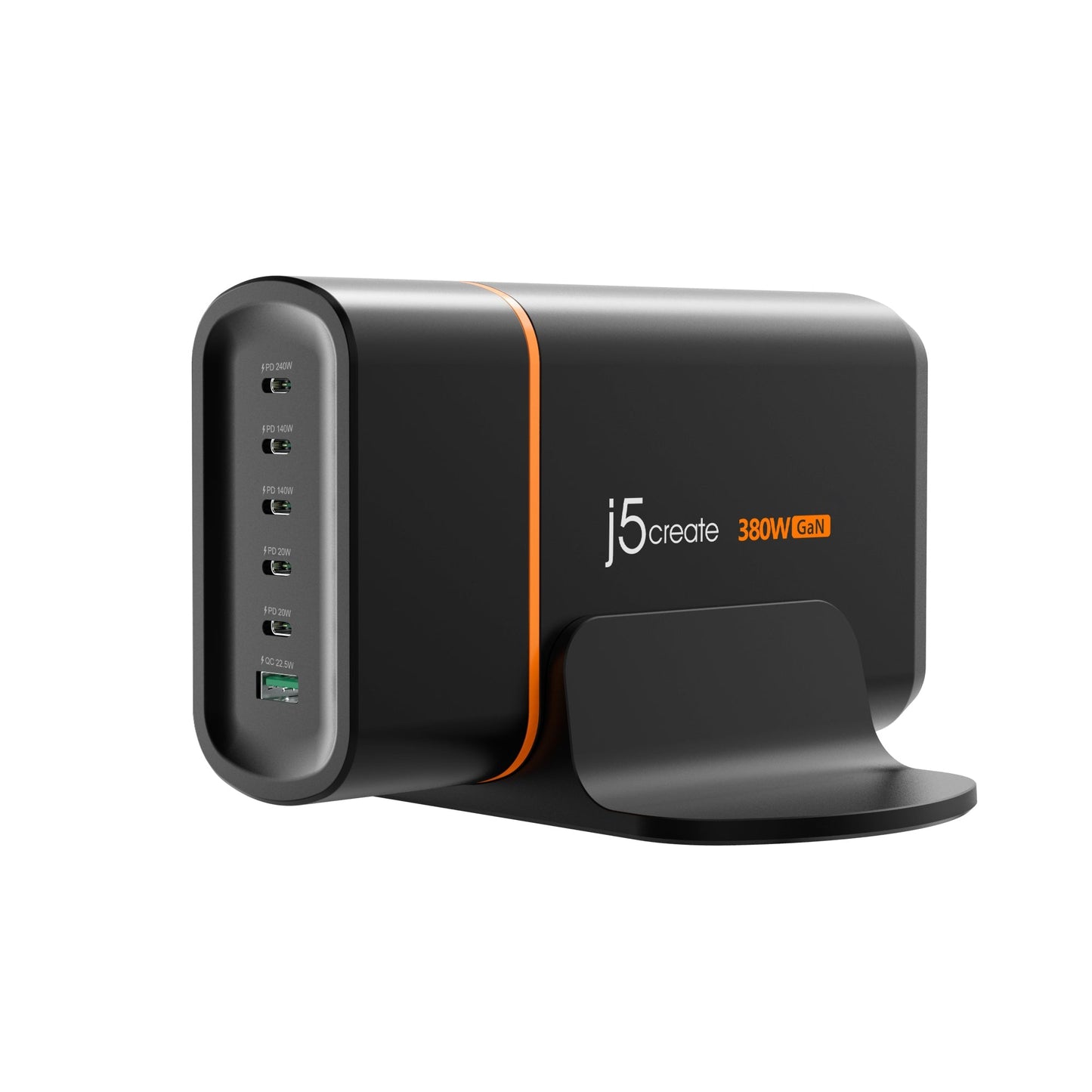 J5create 380W GaN USB-C 6-Port Charger - JUP67380