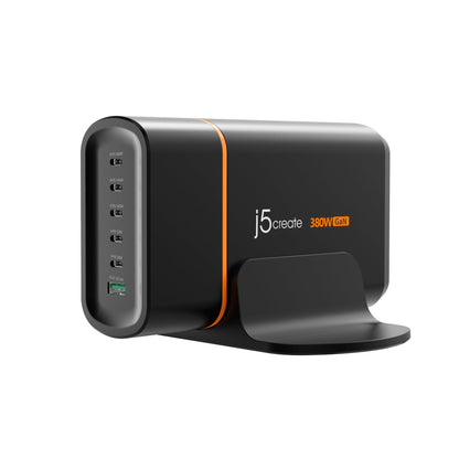 J5create 380W GaN USB-C 6-Port Charger - JUP67380
