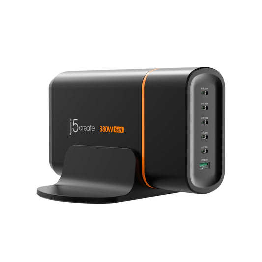 J5create 380W GaN USB-C 6-Port Charger - JUP67380
