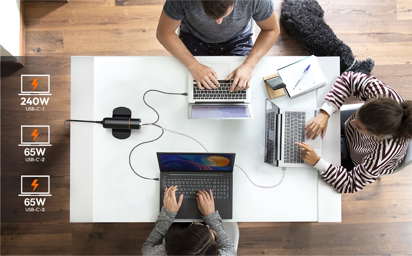 J5create 380W GaN USB-C 6-Port Charger - JUP67380