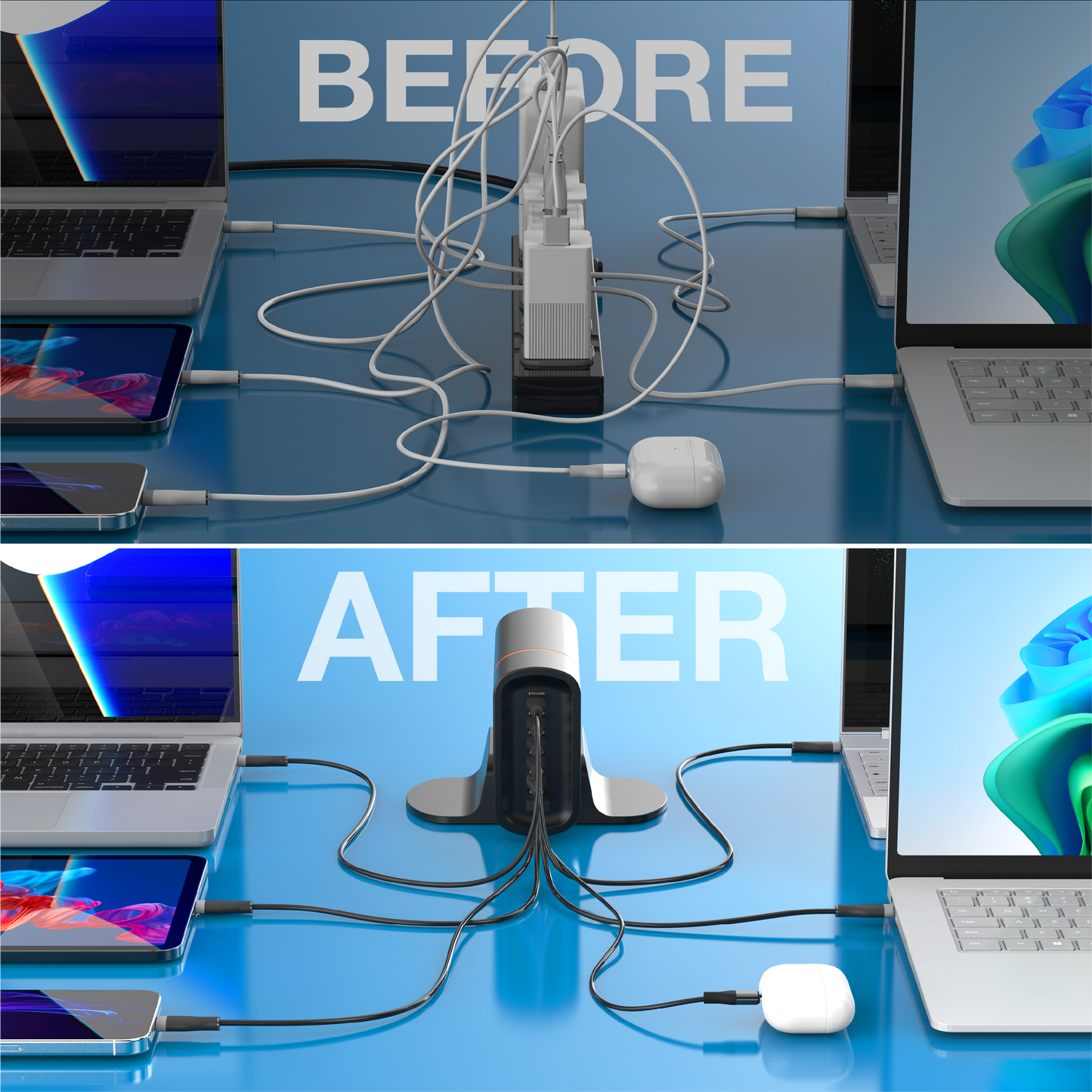 J5create 380W GaN USB-C 6-Port Charger - JUP67380