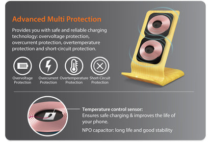 J5create Mightywave 10W 2-Coil Wireless Fast Charger - JUPW1102W