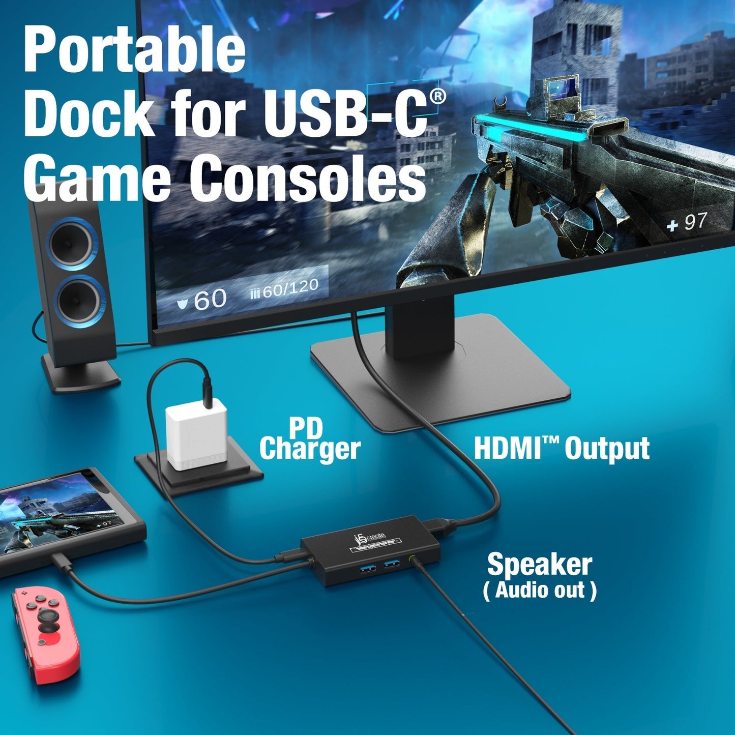 J5create Video Capture USB Hub - JVA01