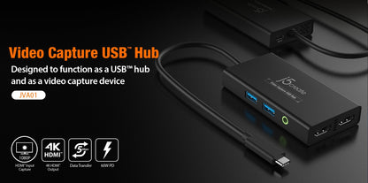 J5create Video Capture USB Hub - JVA01