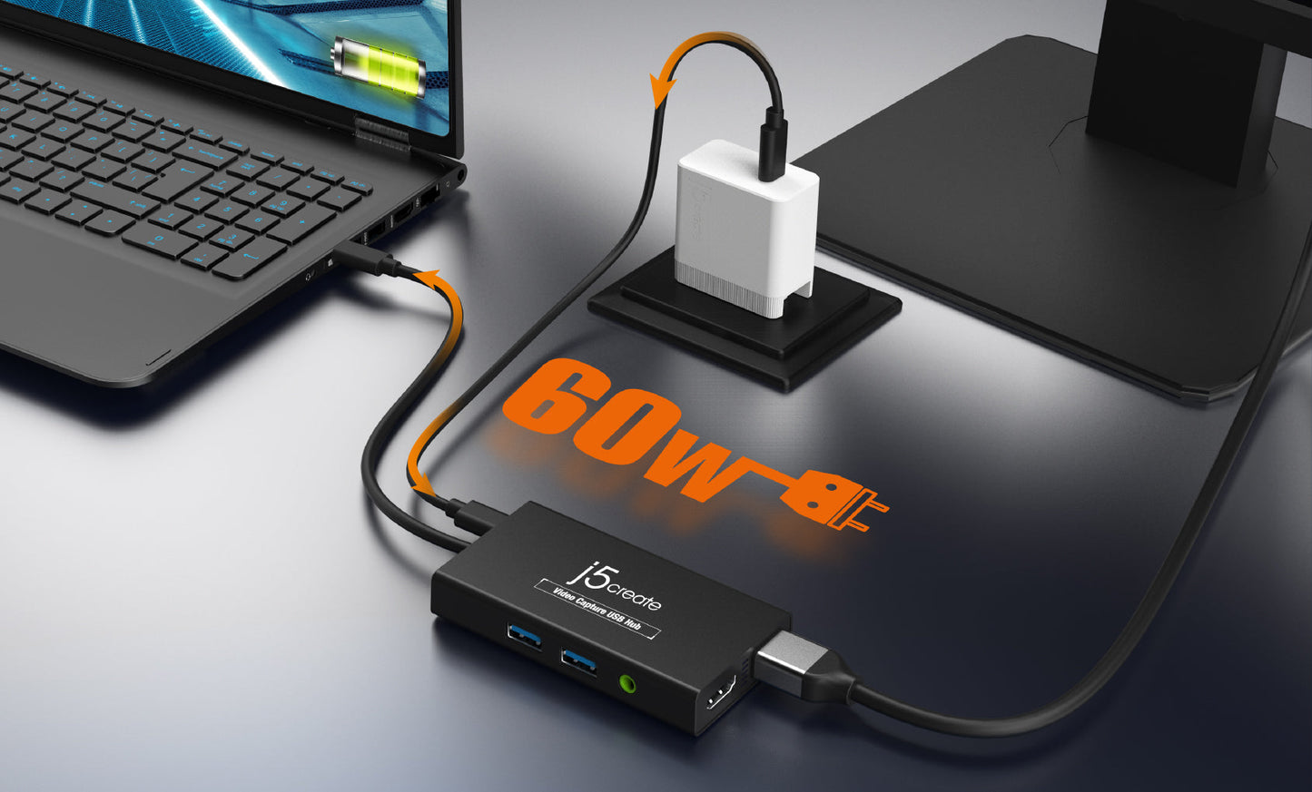 J5create Video Capture USB Hub - JVA01