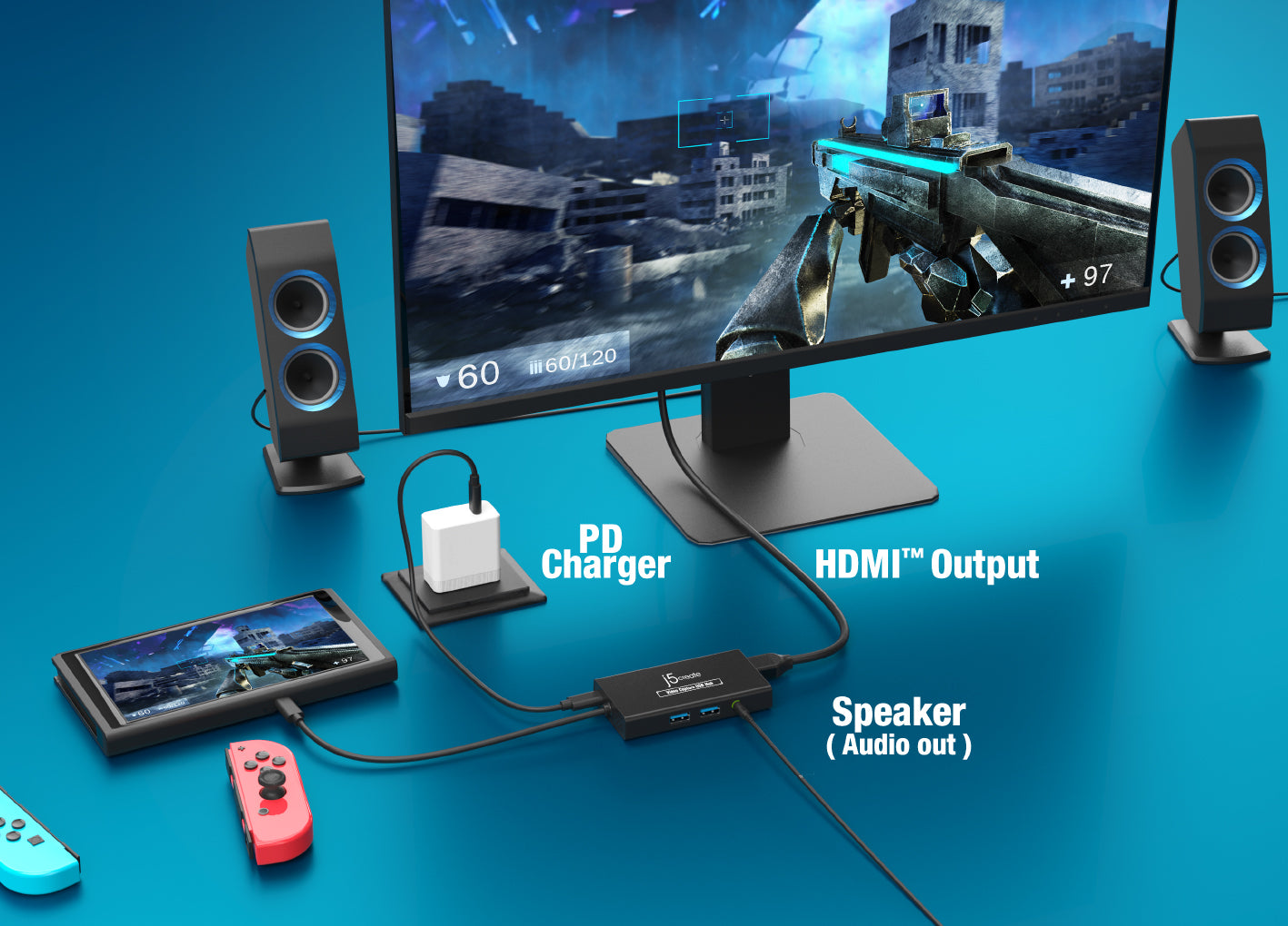 J5create Video Capture USB Hub - JVA01