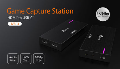 J5create HDMI to USB Type-C Game Capture Station - JVA04