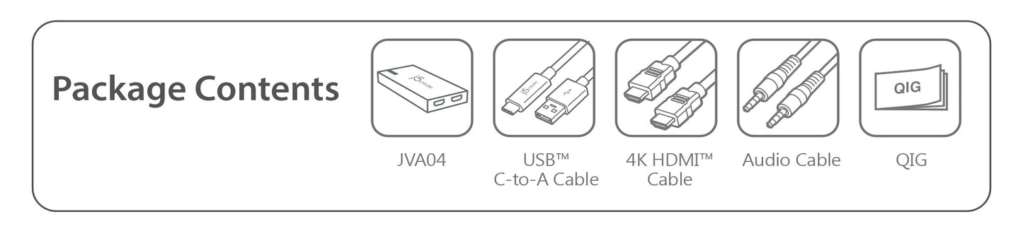 J5create HDMI to USB Type-C Game Capture Station - JVA04