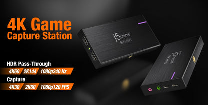 J5create 4K Game Capture Station - JVA14