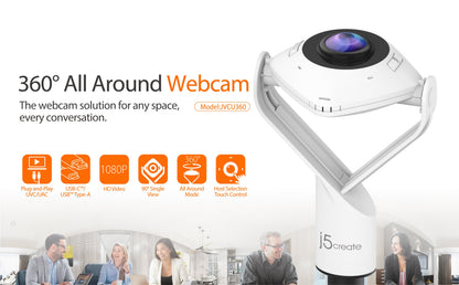 J5create 360° All Around Webcam - JVCU360