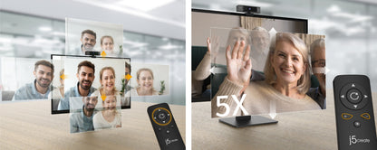 J5create USB 4K ULTRA HD Webcam with 5x Digital Zoom Remote Control - JVCU435