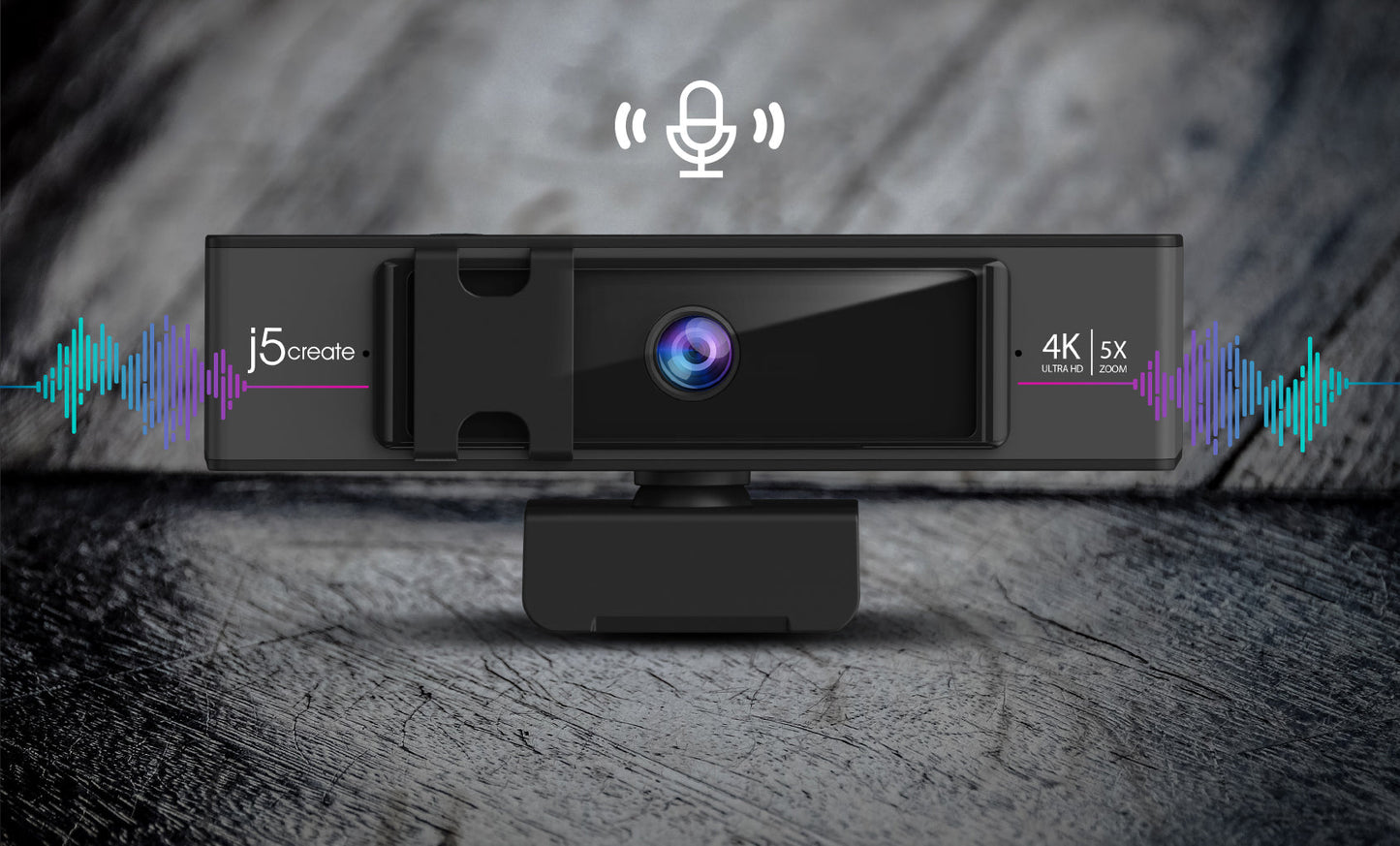 J5create USB 4K ULTRA HD Webcam with 5x Digital Zoom Remote Control - JVCU435