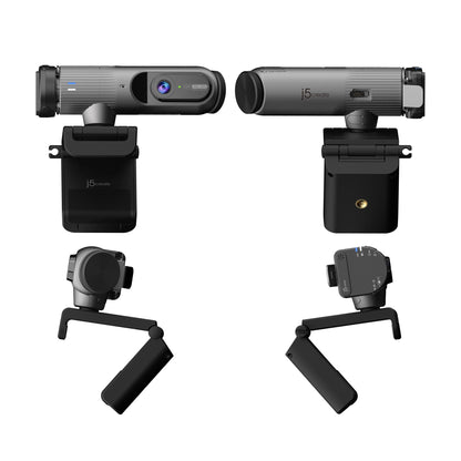 J5create 2K AI-Powered Webcam with Wireless Microphone and Auto-Focus - JVU300