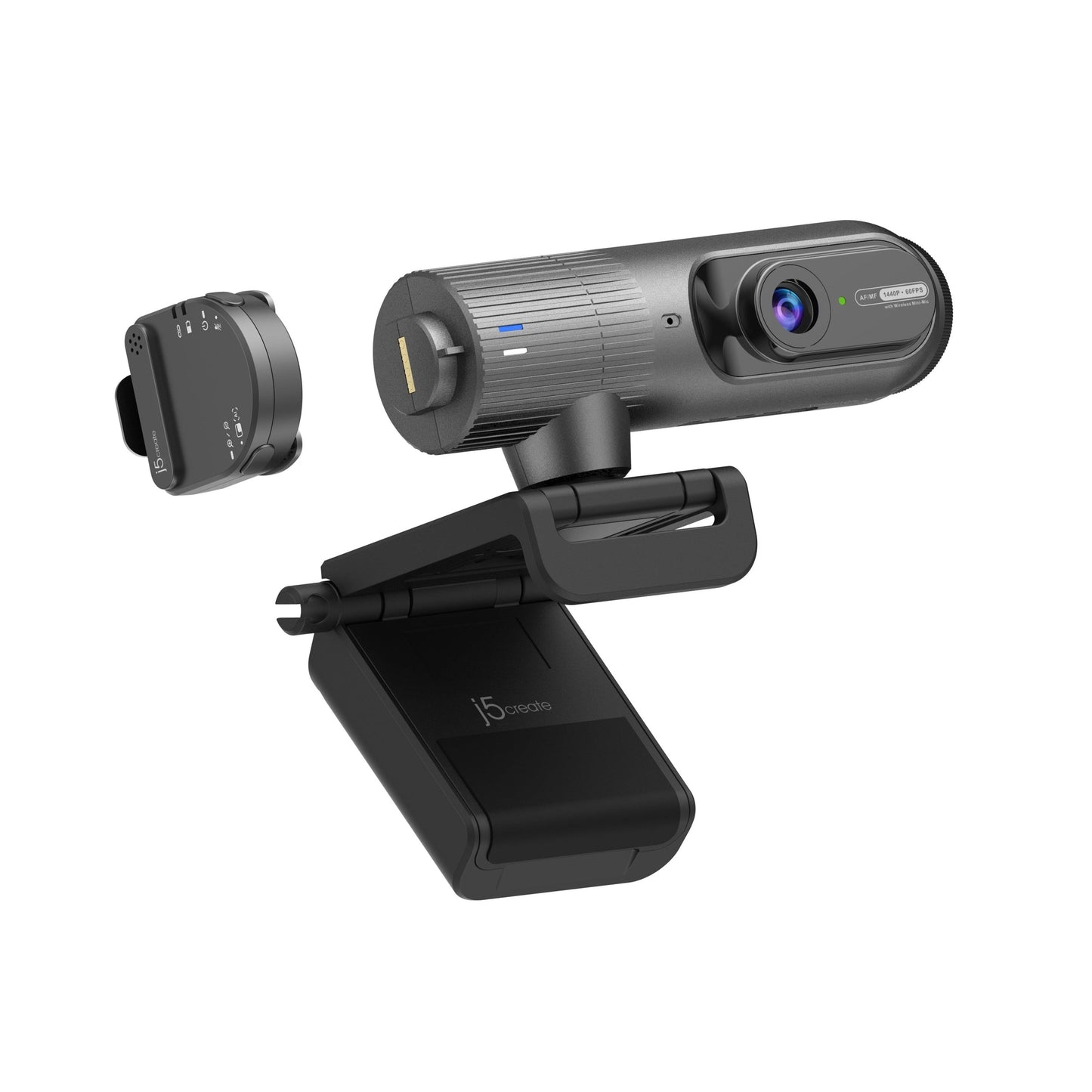 J5create 2K AI-Powered Webcam with Wireless Microphone and Auto-Focus - JVU300