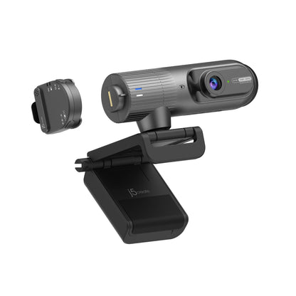 J5create 2K AI-Powered Webcam with Wireless Microphone and Auto-Focus - JVU300
