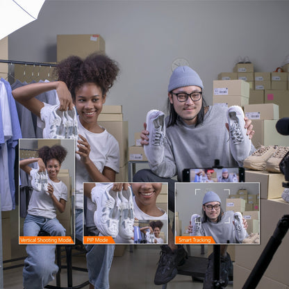 J5create 2K AI-Powered Webcam with Wireless Microphone and Auto-Focus - JVU300